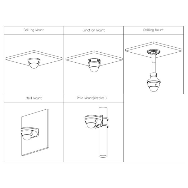 Domo IP H265 5M DN SMART WDR Starlight IVS SMD IR40m 2.7-13.5VFM IP67 IK10 PoE MIC AI - Imagen 3