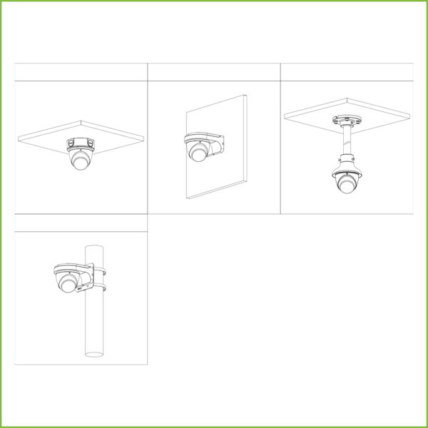 MiniDomo IP H265 AI 8M 4K DN SMART WDR Starlight IVS SMD IR30m 2.8mm IP67 IK10 PoE MIC - Imagen 3