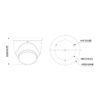 MiniDomo IP TiOC 3.0 H265 8M WDR Iluminación Dual LED30m/IR30m 2.8mm IP67 PoE MIC AUDIO E/S AI - Imagen 2