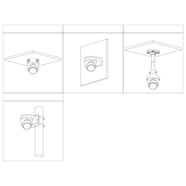 MiniDomo IP TiOC 3.0 H265 8M WDR Iluminación Dual LED30m/IR30m 2.8mm IP67 PoE MIC AUDIO E/S AI - Imagen 3