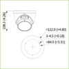 MiniDomo IP H265 8M WDR Starlight+ IR50m 2.7-12VFM IP67 ePoE MIC AI - Imagen 2