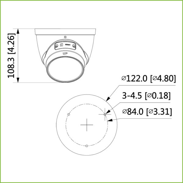 MiniDomo IP H265 8M WDR Starlight+ IR50m 2.7-12VFM IP67 ePoE MIC AI - Imagen 2