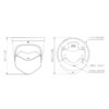 Domo IP H265 2x4M TiOC DUAL-LENS SPLICING FULL COLOR WDR Starlight LED25m/IR20m 2.8mm IP67 PoE SD AUDIO MIC E/S AI - Imagen 2