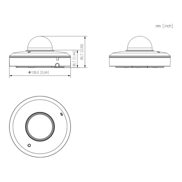 Domo PTZ IP 2M H265 WDR IR20m Starlight 4x IP66 IK08 AUDIO MIC AI - Imagen 2