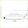Domo PTZ IP 2M H265 WiFi DN ICR WDR IR15m Starlight 3X 3D IP66 IK08 AUDIO MIC - Imagen 2