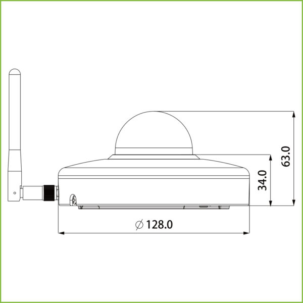 Domo PT IP 2M H265 WiFi DN ICR WDR Starlight 3.6mm 3D IP66 IK08 AUDIO - Imagen 2