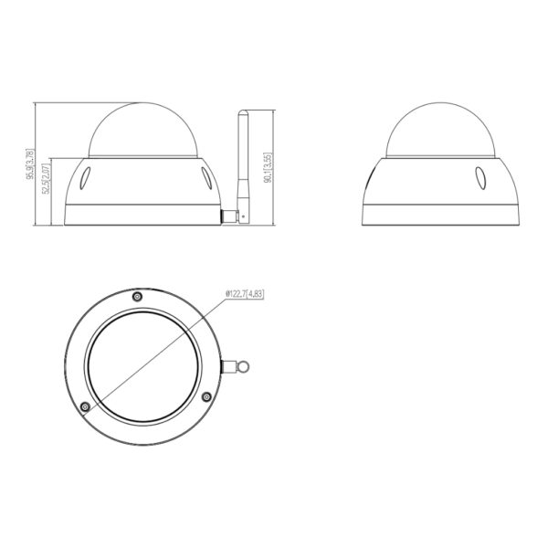 Domo PTZ IP 2M DN dWDR Starlight 4X 3D IP66 IK10 WiFi AI - Imagen 2