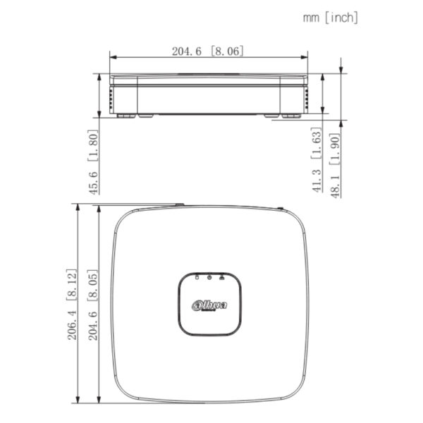 NVR 4ch 80Mbps H265 HDMI 4PoE 1HDD AI - Imagen 3