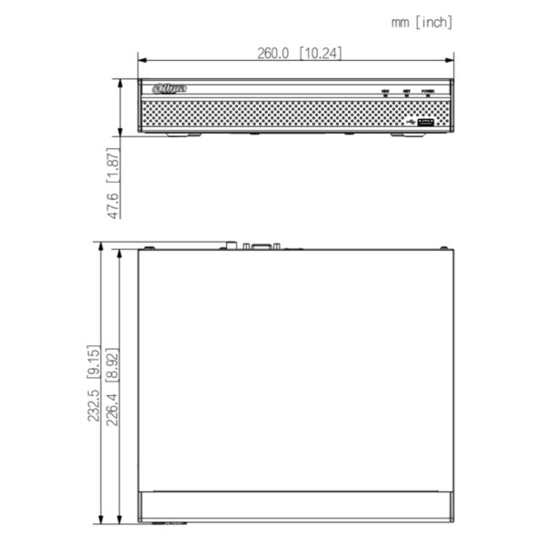NVR 4ch 80Mbps H265 HDMI 1HDD - Imagen 3