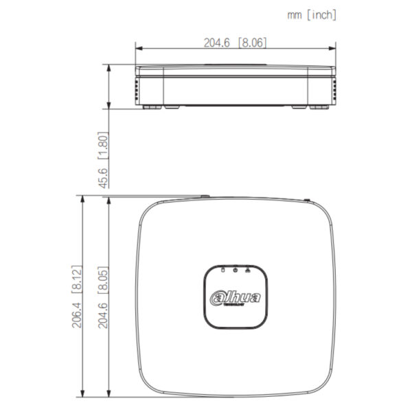 NVR 4ch 80Mbps H265 HDMI 1HDD AI - Imagen 4