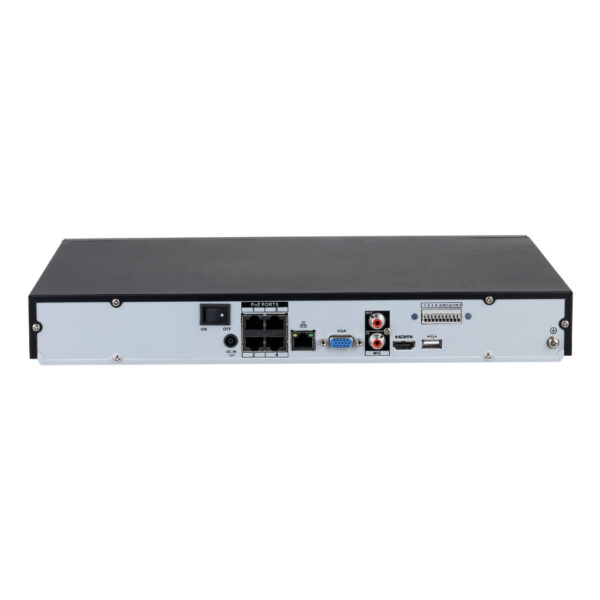 NVR 4ch 80Mbps H265 HDMI 4PoE 2HDD E/S AI - Imagen 3