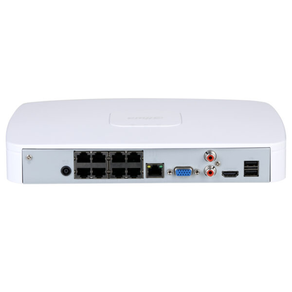 NVR 8ch 144Mbps 4K H265 HDMI 8PoE 1HDD - Imagen 2