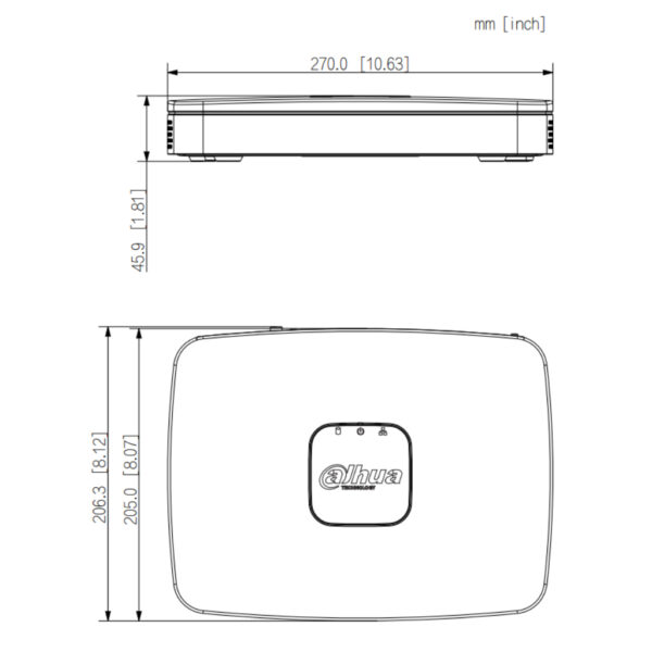 NVR 8ch 144Mbps 4K H265 HDMI 8PoE 1HDD - Imagen 3