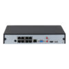 NVR 8ch 144Mbps H265 HDMI 8PoE 1HDD AI - Imagen 3