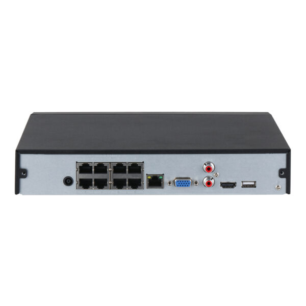 NVR 8ch 144Mbps H265 HDMI 8PoE 1HDD AI - Imagen 3