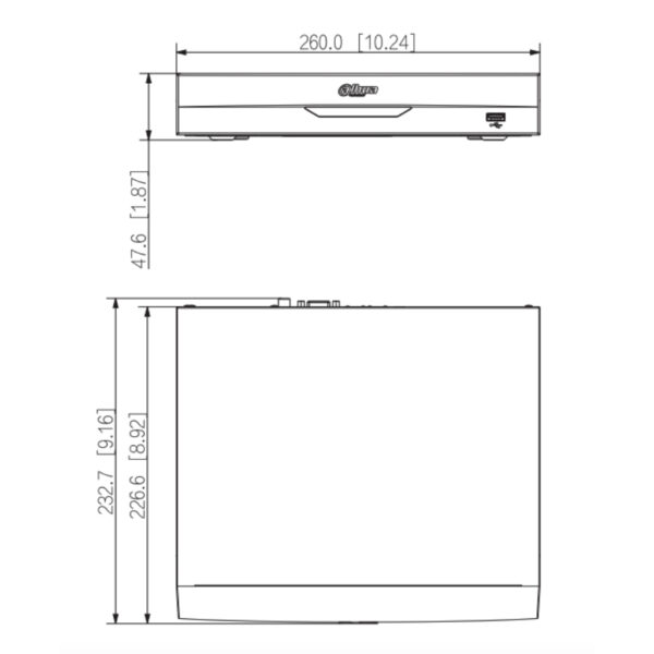 NVR 8ch 144Mbps H265 HDMI 8PoE 1HDD AI - Imagen 4