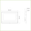 Monitor Interior 7" de Superficie para Videoportero 2-hilos SD 6E 1S Alarma Blanco - Imagen 2