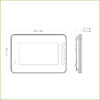 Monitor Interior 7" de Superficie para Videoportero IP SD 4GB 8E Alarma Blanco - Imagen 2