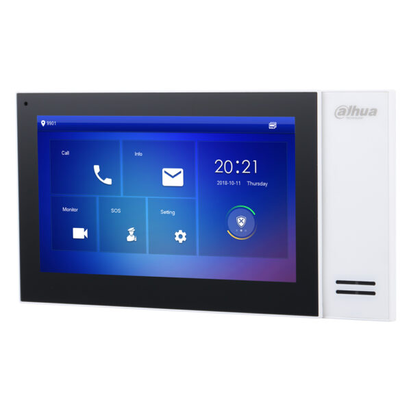 Monitor Interior 7" de Superficie para Videoportero IP PoE SD 6E 1S Alarma Blanco - Imagen 2