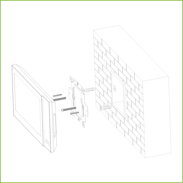 Monitor Interior 7" de Superficie para Videoportero IP PoE SD 6E 1S Alarma Blanco - Imagen 5