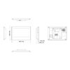 Monitor Interior 7" de Superficie para Videoportero IP WiFi PoE 6E 1S Alarma Negro - Imagen 2
