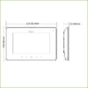 Monitor Interior 7" de Superficie para Videoportero IP WiFi PoE SD 6E 1S Alarma Blanco - Imagen 3