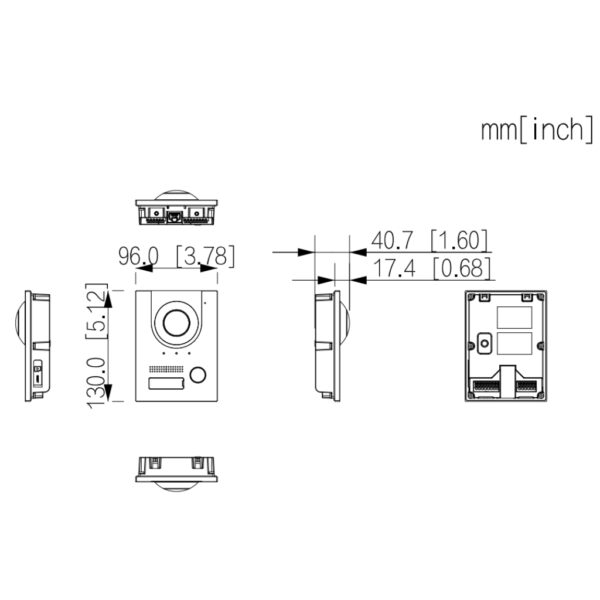 Estación Exterior para Videoportero IP 2-hilos/RJ45 PoE con Cámara 2MP IP65 IK07 168.6º - Imagen 2