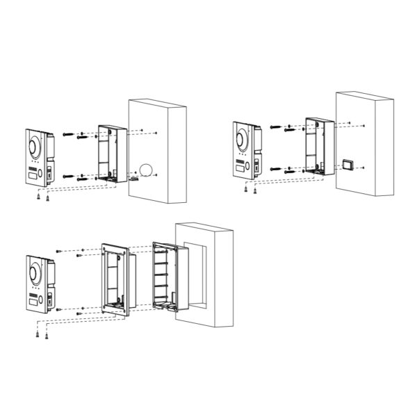 Estación Exterior para Videoportero IP 2-hilos/RJ45 PoE con Cámara 2MP IP65 IK07 168.6º - Imagen 3