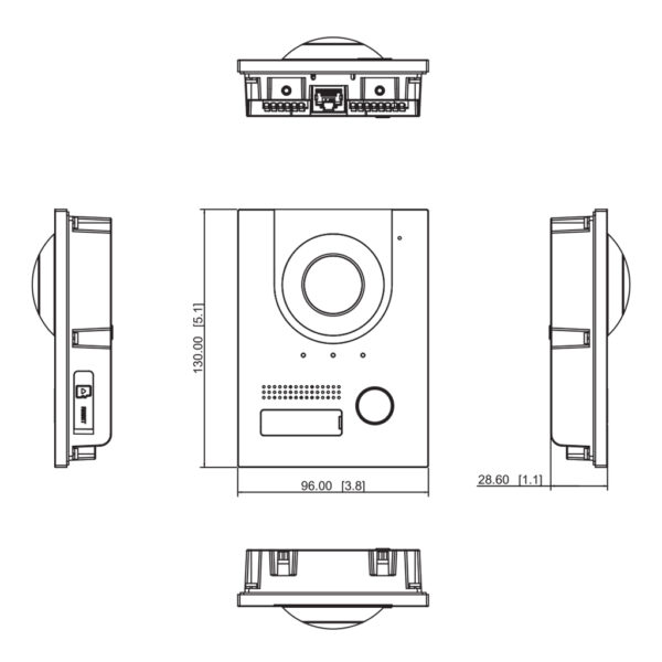 Kit Videoportero IP exterior para Superfície + monitor interior - Imagen 3