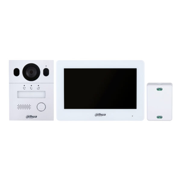 Kit Videoportero híbrido WiFi / 2-hilos IP exterior para Insertar + monitor interior