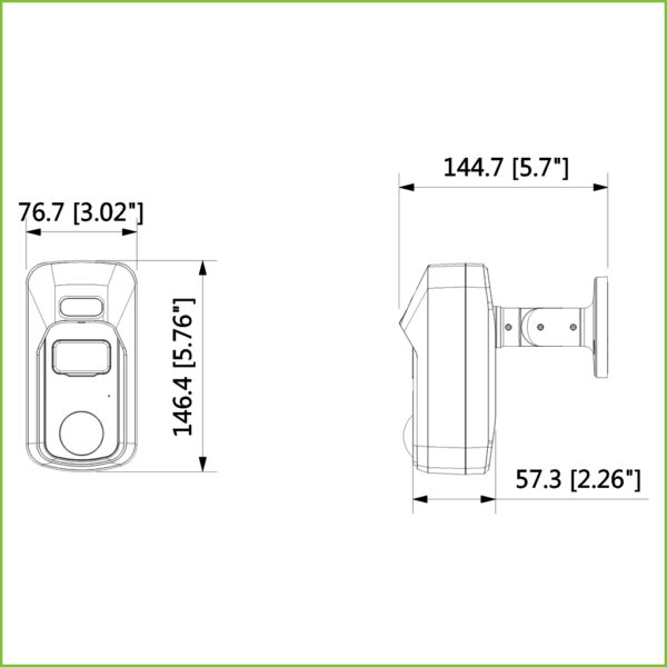 Cámara PIR HDCVI 2M 1080P con disuasión activa con alarma de luz blanca y sirena 2.8mm IP67 MIC - Imagen 2