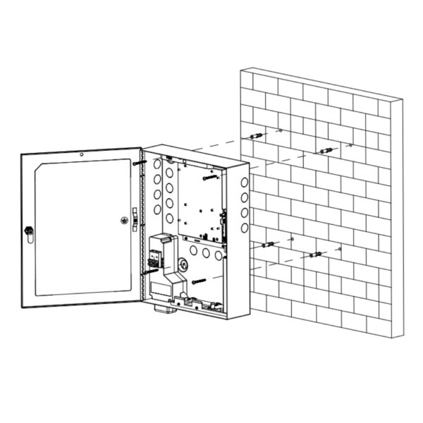 Caja de acero galvanizado para controladora de accesos - Imagen 3