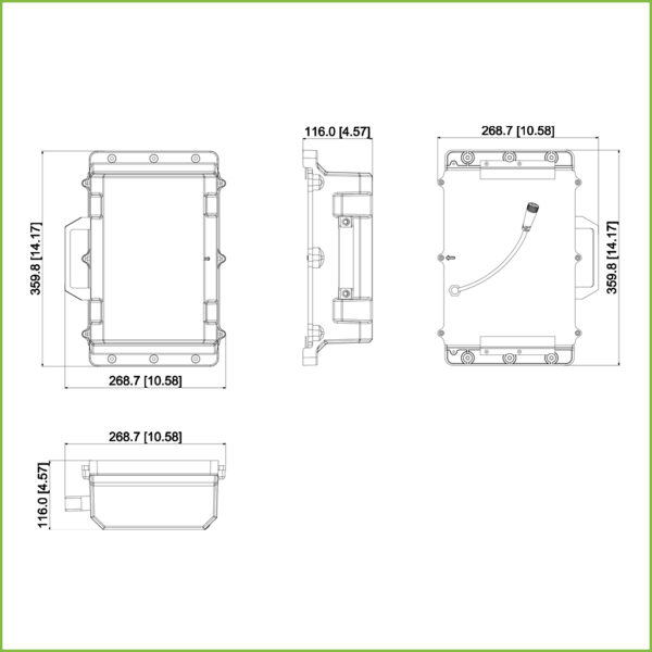 Caja de baterías para integrar en Kit de energía Solar (baterías no incluidas) - Imagen 3