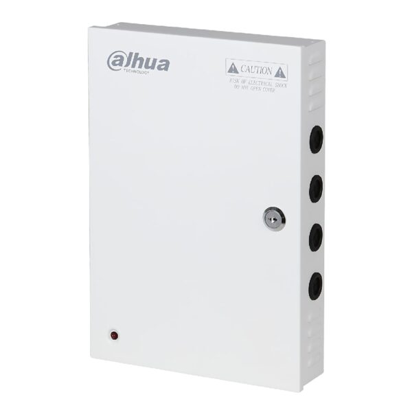 Fuente Alimentación Caja con Llave 12VDC 10A 9ch