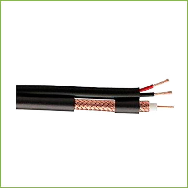 Rollo 200m Cable Siamés RG59+2(0.32x7) PVC CPR-E CCA NEGRO (75-3) - Imagen 2