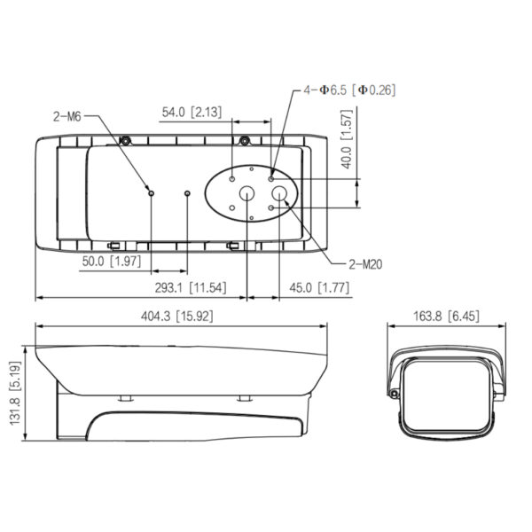 Carcasa exterior en aluminio IP66 IK10 calefactor ventilador 12Vdc PoE+ - Imagen 3
