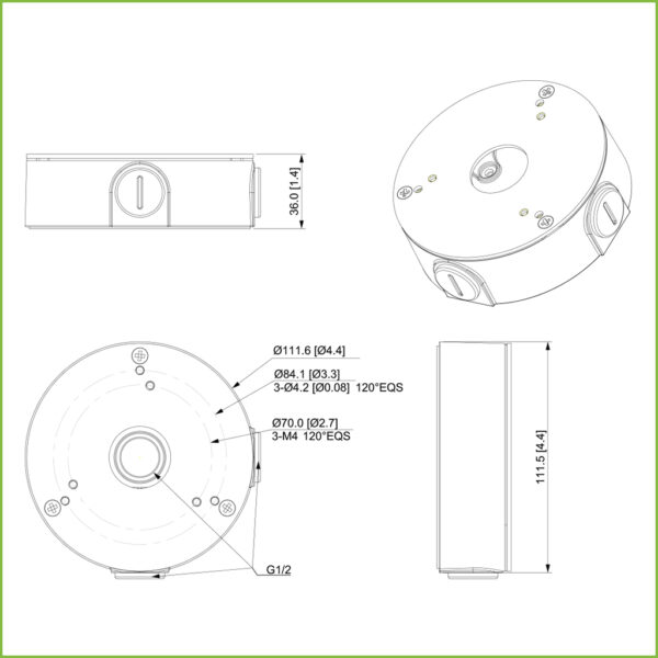Caja de conexiones para HAC-HDW1xxxSL - Imagen 2