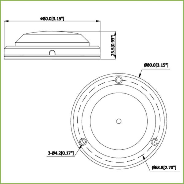 Micrófono Omni-direccional Alta Fidelidad para Superfície IP66 IK10 Metálico - Imagen 2