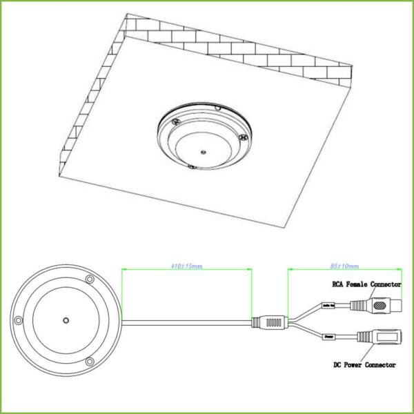 Micrófono Omni-direccional Alta Fidelidad para Superfície IP66 IK10 Metálico - Imagen 3