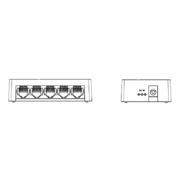 Switch 5 puertos 10/100 No_Manejable Layer2 - Imagen 3
