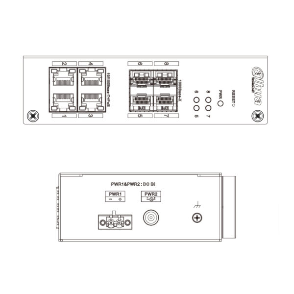 Switch Hardened PoE 4 puertos 10/100 +4SFP Gigabit 60W Manejable Layer2 - Imagen 5