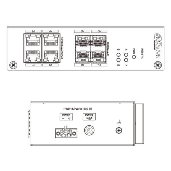 Switch Hardened PoE 4 puertos 10/100 +4SFP Gigabit 96W Manejable Layer2 - Imagen 5