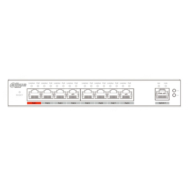 Switch PoE 2.0 8 puertos Gigabit + 1RJ45 Uplink Gigabit 96W Manejable en Cloud Layer2 - Imagen 3