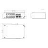 Switch Hardened PoE 8 puertos 10/100 +4SFP Gigabit 96W Manejable Layer2 - Imagen 4