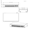 Switch PoE 2.0 8 puertos 10/100 + 2RJ45 Uplink Gigabit 96W Manejable en Cloud Layer2 - Imagen 2