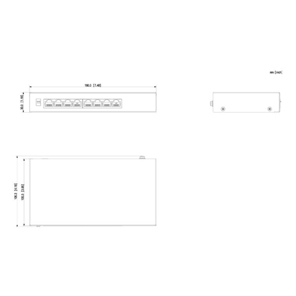 Switch PoE 2.0 8 puertos 10/100 60W No_Manejable Layer2 - Imagen 2