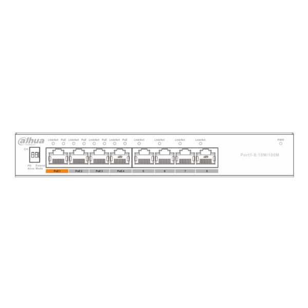 Switch PoE 2.0 8 puertos 10/100 60W No_Manejable Layer2 - Imagen 3