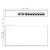 Switch PoE 8 puertos Gigabit + 2RJ45 Uplink Gigabit 65W No_Manejable Layer2 - Imagen 4