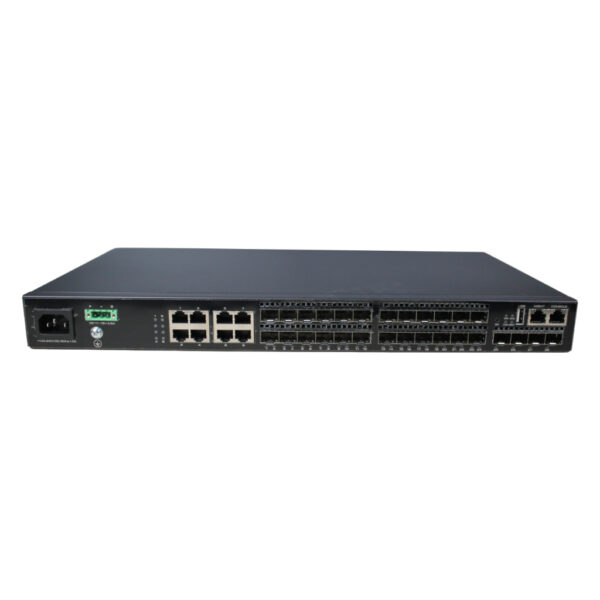 Switch 24 puertos Gigabit (16 SFP + 8 Combo (RJ45/SFP)) + 4 Uplink SFP+ 10Gbps 40W Manejable Layer3 - Imagen 2