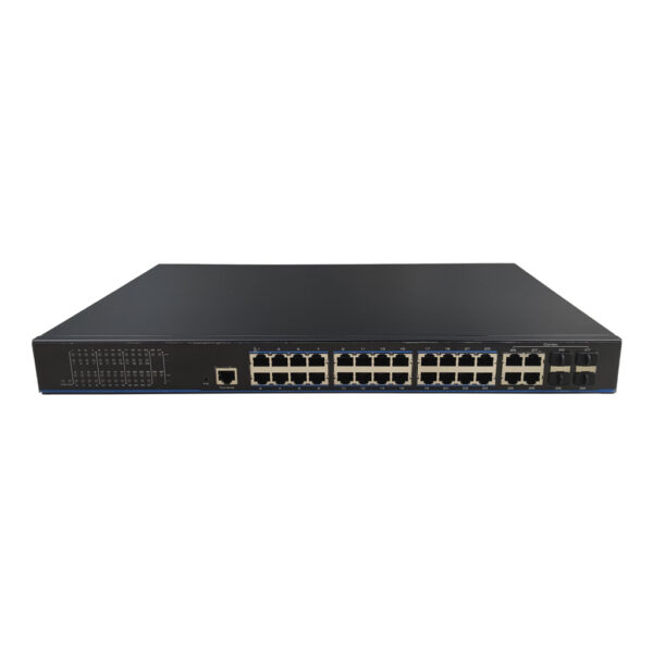 Switch PoE 24 puertos Gigabit + 4 Uplink Gigabit Combo (RJ45/SFP) 280W 802.3af/at 6KV Manejable Layer2 - Imagen 2